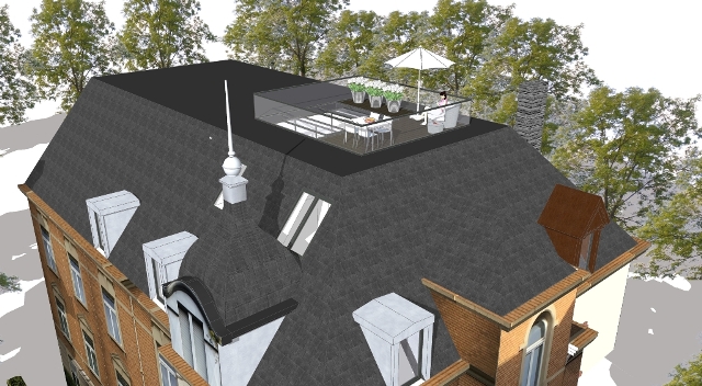 3D Planung Dachterrasse