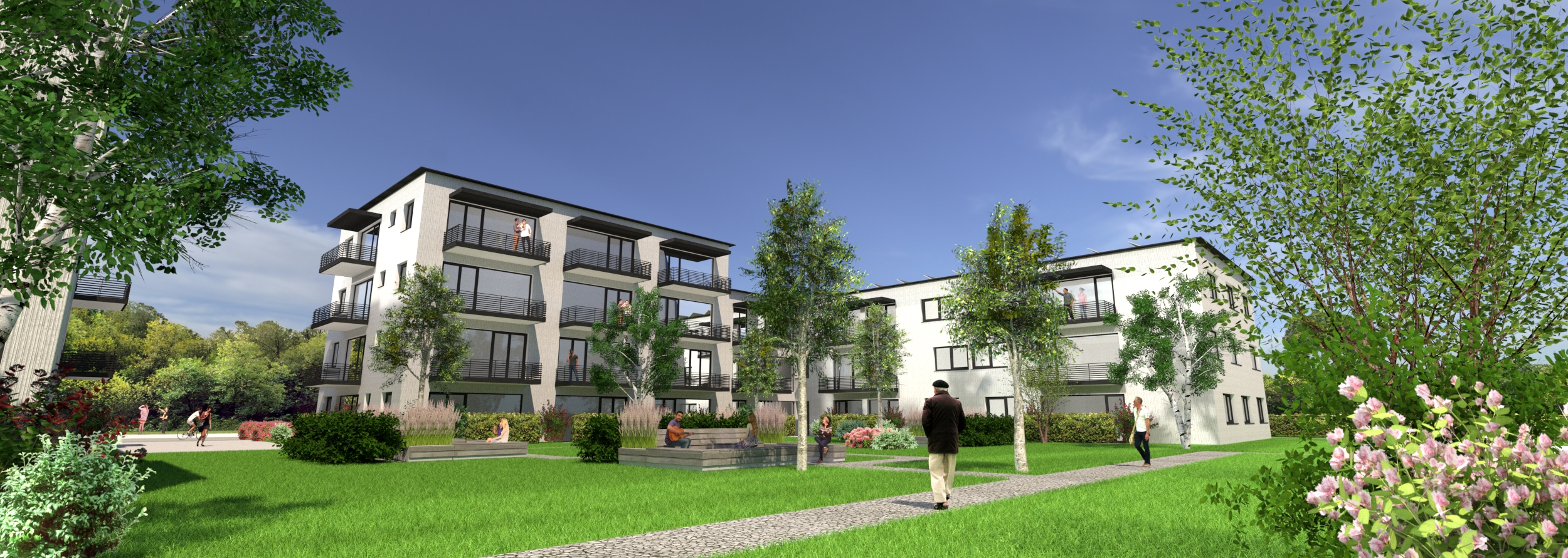 Architekturbüro Rombach Kirchzarten Wettbewerb "Alte Ziegelei" für 70 Wohnungen in Nürtingen