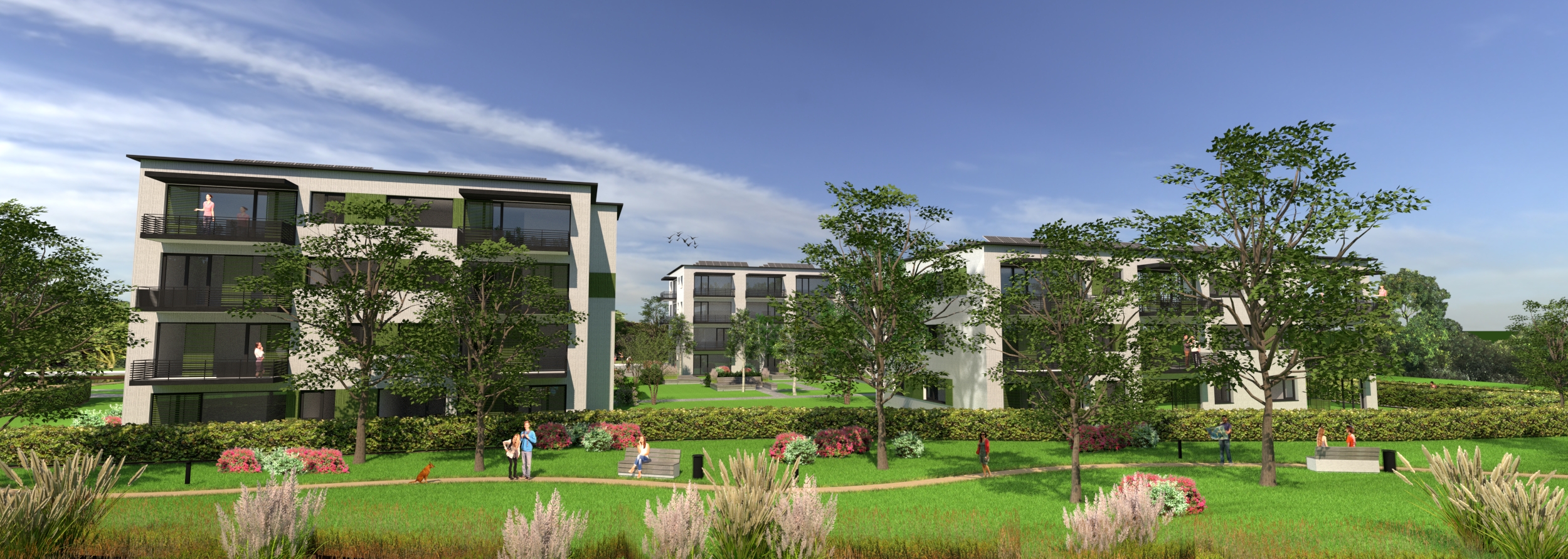 Architekturbüro Rombach Kirchzarten Wettbewerb "Alte Ziegelei" für 70 Wohnungen in Nürtingen