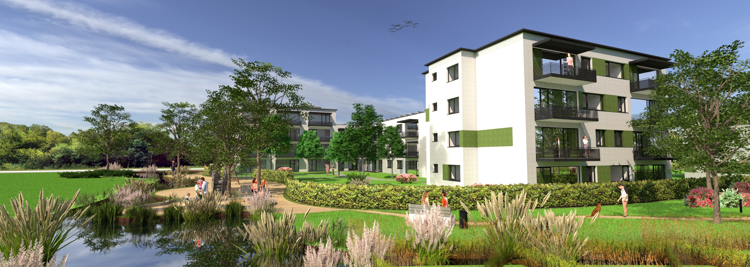 Architekturbüro Rombach Kirchzarten Wettbewerb "Alte Ziegelei" für 70 Wohnungen in Nürtingen